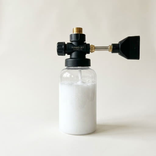 Pro-grade foam cannon attachment included free with Hydro X5